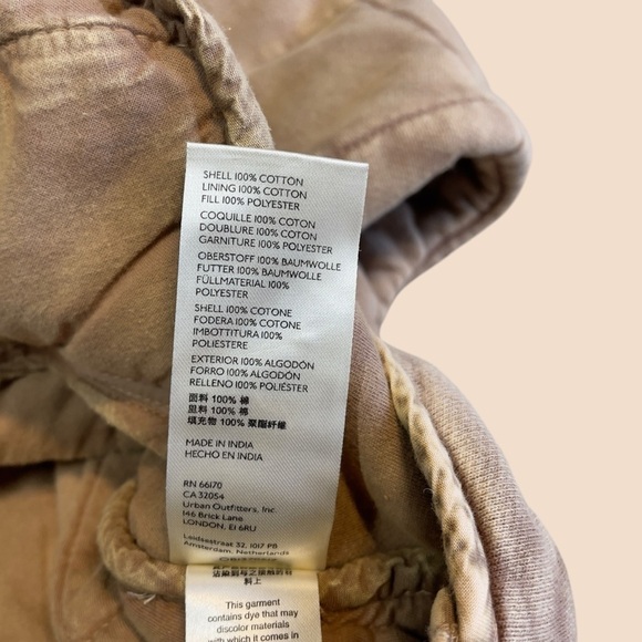 Free People Oversized Quilted Dolman Bomber Jacket Champagne Tan Large - Picture 8 of 16